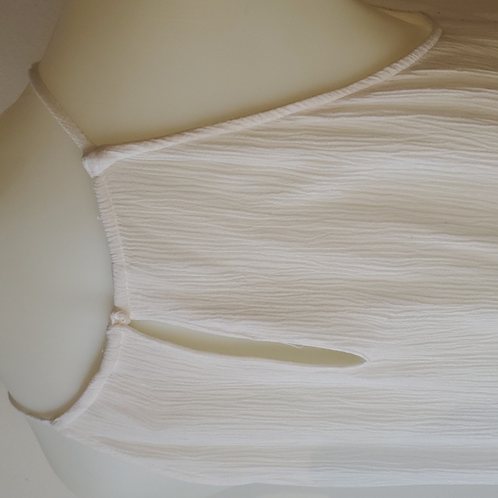 Coachella Collab Gypsy Boho Tank with white tassels & pearl buttons - Picture 6 of 13